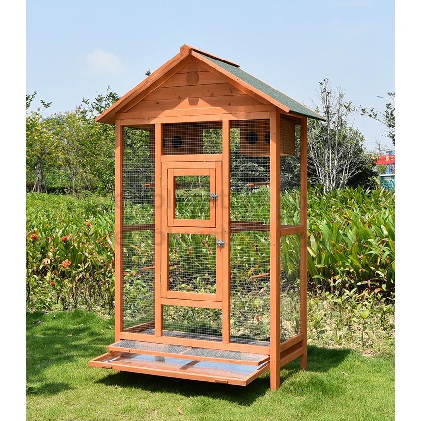 庭用ペットケージ 大型鳥かご 鳥かご 飼育ケージ 小動物ケージ【動物の部屋】組立式 天然杉材 防腐材 安定性抜群 ご自分で取り付ける必要がある 飼育ケージ 大型鳥かご 小動物ケージ【動物の部屋】組立式 天然杉材 鳥かご ご自分で取り付ける必要がある 防腐材 安定性抜群 庭用ペットケージ