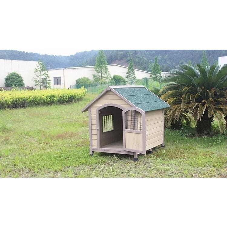 犬小屋 犬用品 小型犬用 別荘 木製犬舎 豪華別荘 組立式 犬 庭用 松の木 小動物ケージ 丈夫 新品 飼育ケージ 組立式 屋外 野外 庭用 転倒防止 Cw 037 Bluestore