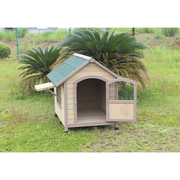 犬小屋 犬用品 小型犬用 別荘 木製犬舎 豪華別荘 組立式 犬 庭用 松の木 小動物ケージ 丈夫 新品 飼育ケージ 組立式 屋外 野外 庭用 転倒防止 Cw 037 Bluestore