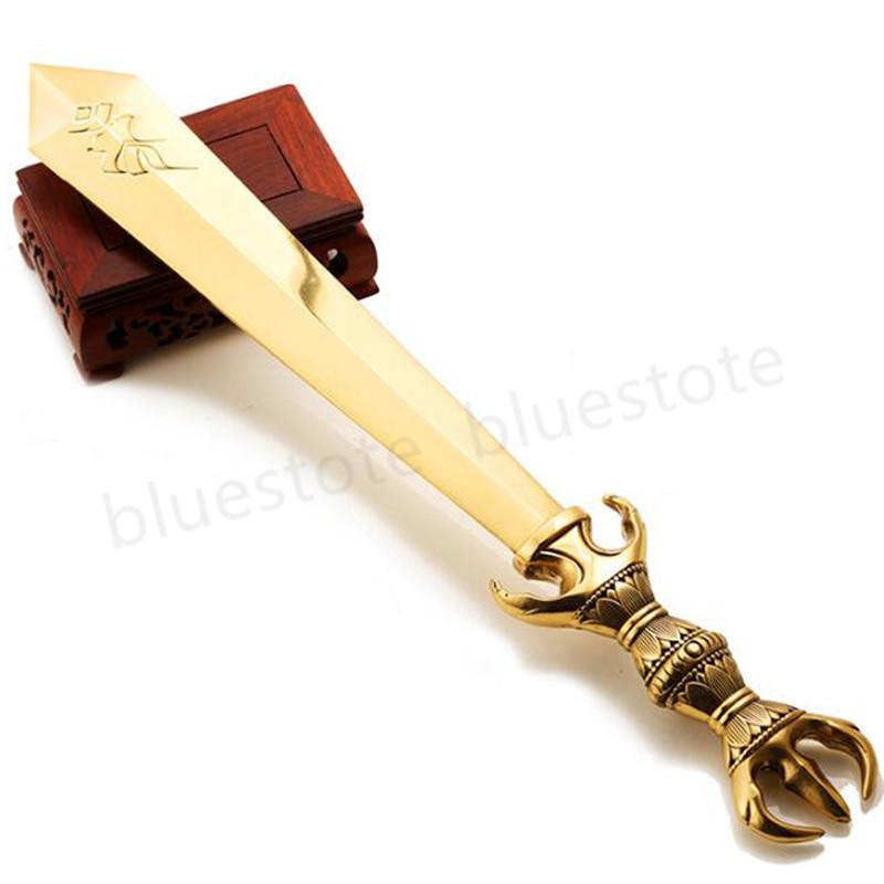 送料無料 密教法具 寺院用 倶利迦羅不働剣 不動明王剣 三鈷剣 真鍮製 38cm Lfq 91 Bluestore 通販 Yahoo ショッピング