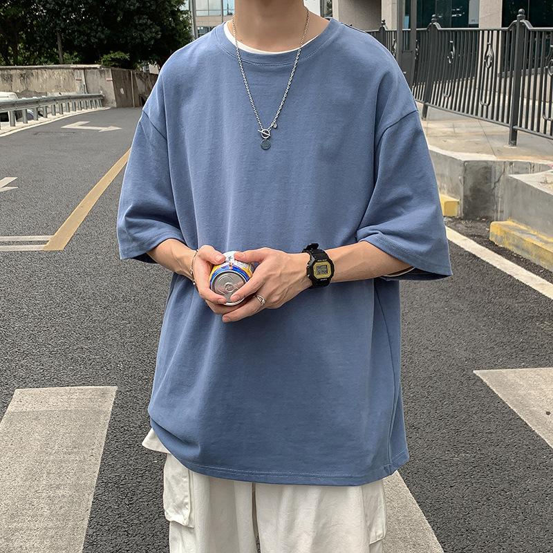 Tシャツ メンズ 緩い カバー 新作 夏服 半袖 おしゃれ Tシャツ T Shirt スポーツ 涼しい 配色 カットソー クルーネック ファッション 夏 Sp 051 Bluestore 通販 Yahoo ショッピング