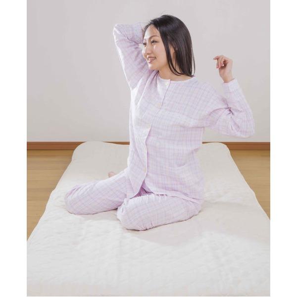 絶対見逃せない 本麻100％ 敷パッド/寝具 〔シングルサイズ〕 洗える