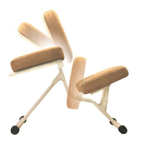 学習椅子/ワークチェア 〔グレー×ミルキーホワイト〕 幅440mm 日本製 折り畳み スチールパイプ〔代引不可〕 学習椅子/ワークチェア 幅440mm 日本製 折り畳み