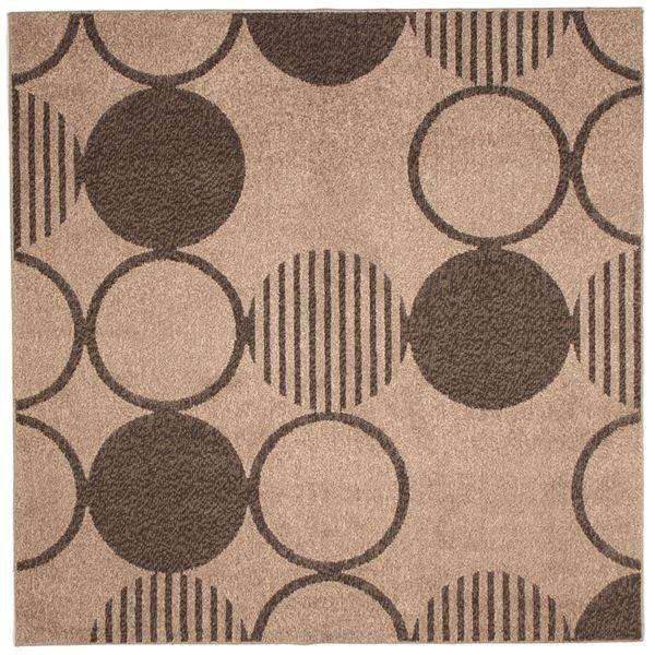 ラグマット/絨毯 〔約130×185cm ブラウン〕 長方形 日本製 洗える 防 