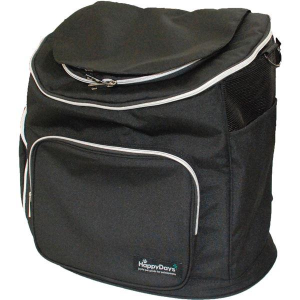 春夏新作モデル ペット用リュックキャリー黒 ペット用品 Happydays リュックタイプで疲れにくい犬用キャリーです 猫用品 Rideshare2vote Com