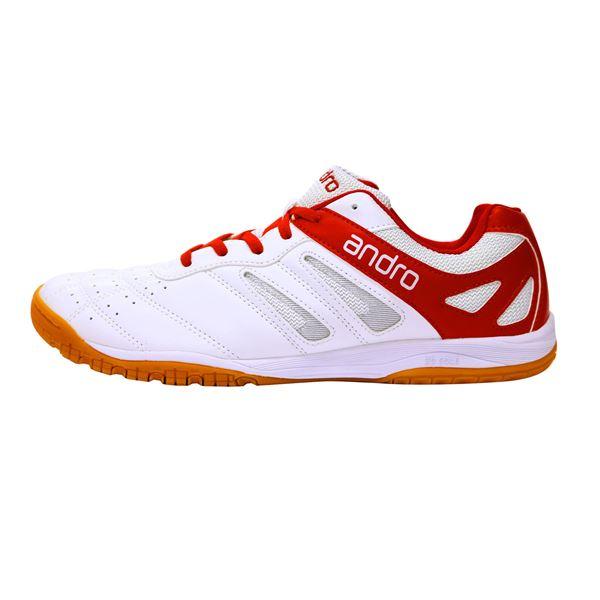 高い素材 Andro アンドロ 卓球シューズ Shuffle Step シャッフルステップ ホワイト レッド 24 5cm 史上最も激安 Www Doctor Plan Com