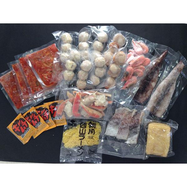 北海道 海鮮キムチ鍋 Eセット (白菜キムチ400g、各種具材)