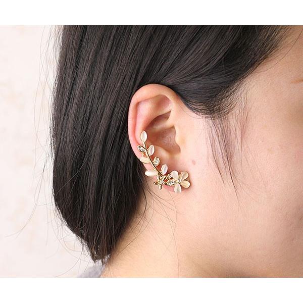 ピアス イヤーカフ レディース おしゃれ 片耳 花 プレゼント ギフト 結婚式 可愛い アクセサリー パーティ ホワイトデー 大ぶり かわいい 大きめ イヤークリップ Zk Vs Sl 1290 ブルースタイル Yahoo 店 通販 Yahoo ショッピング
