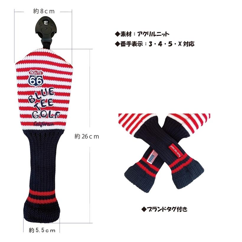 新製品【ネコポス便対応】BLUE TEE GOLF【R66ストライプ】 ニット