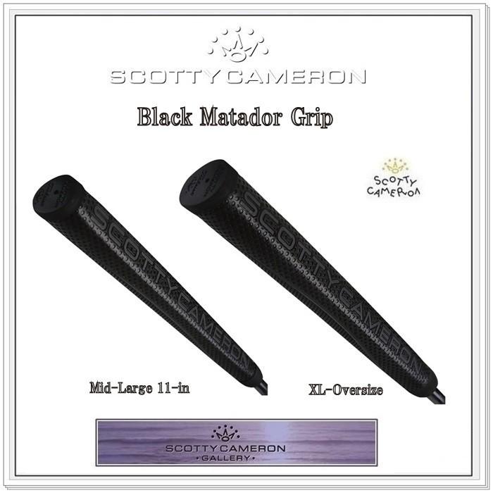 SCOTTY CAMERON ブラックグリップ スコッティキャメロン グリップ レザー [ ブラック / ミッド