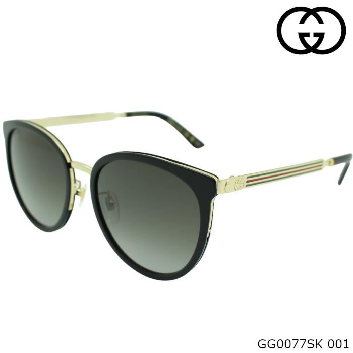 【美品】 GUCCI グッチ サングラス GG0077SK シェリーライン GUCCI（グッチ） サングラス GG0077SK 001 : ブルータイタン - 通販