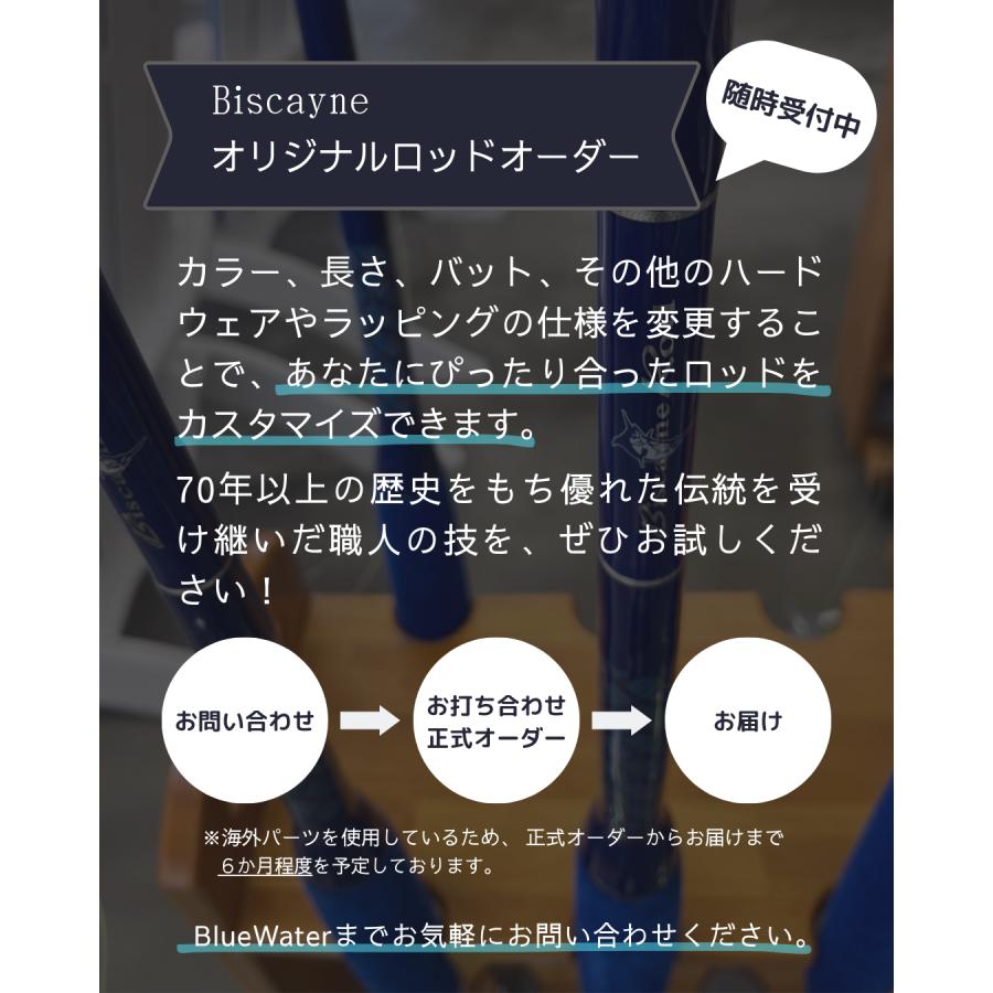ビスケイン 30/50lb トローリングロッド ブラック×ブルー ビスケイン 30/50lb トローリングロッド ブラック×ブルー