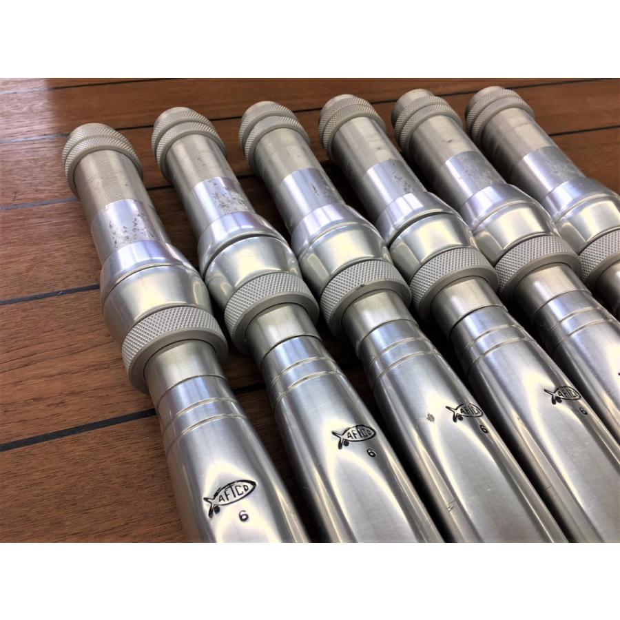 中古】アフトコ 130lb用 (#6) シルバー ストレートバット 中古】アフトコ 130lb用 (#6) シルバー ストレートバット