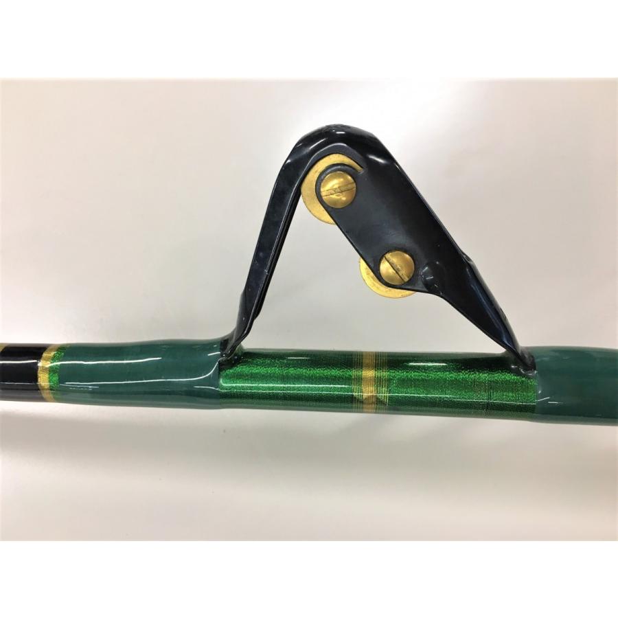 レイバップ 50lb トローリングロッド グリーン×ゴールド カーブ レイバップ 50lb トローリングロッド グリーン×ゴールド カーブ