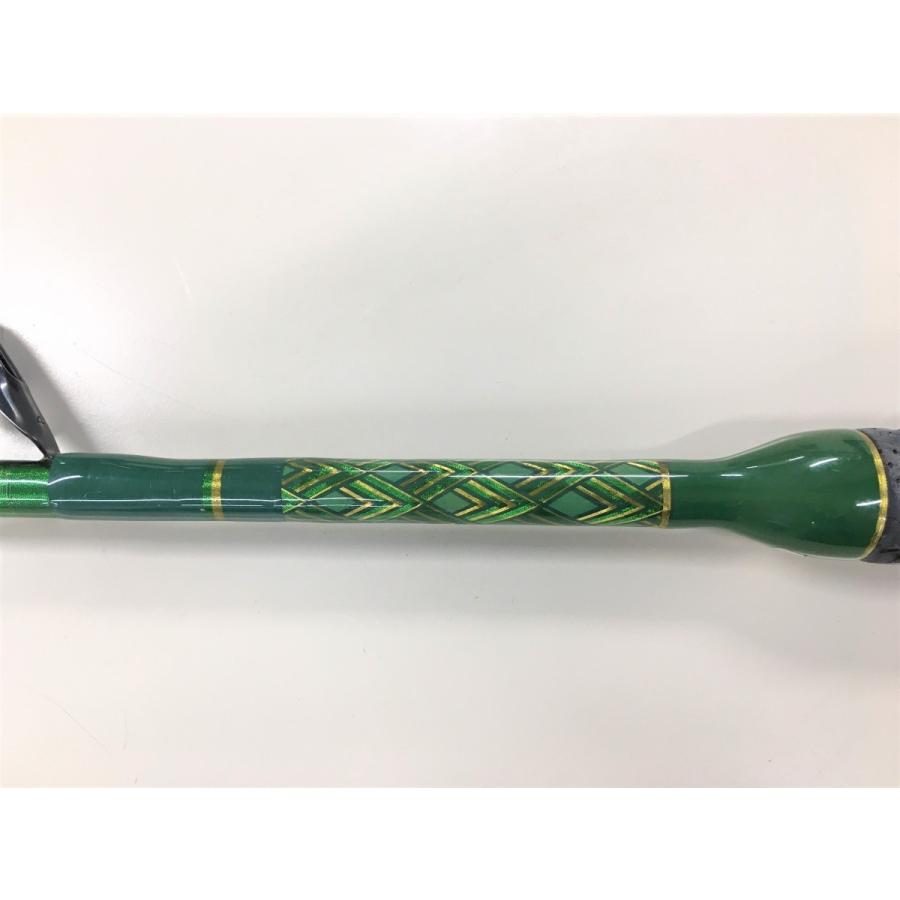 レイバップ 50lb トローリングロッド グリーン×ゴールド カーブ レイバップ 50lb トローリングロッド グリーン×ゴールド カーブ