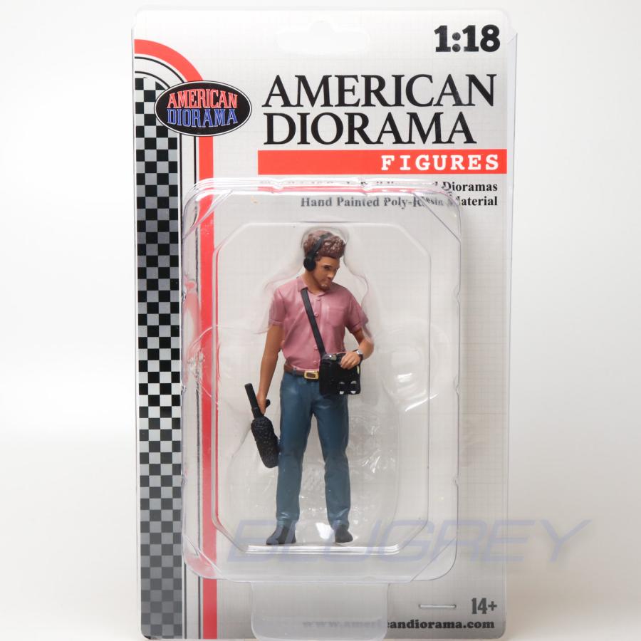 アメリカン ジオラマ 1/18 オンエア アシスタント 男性 American