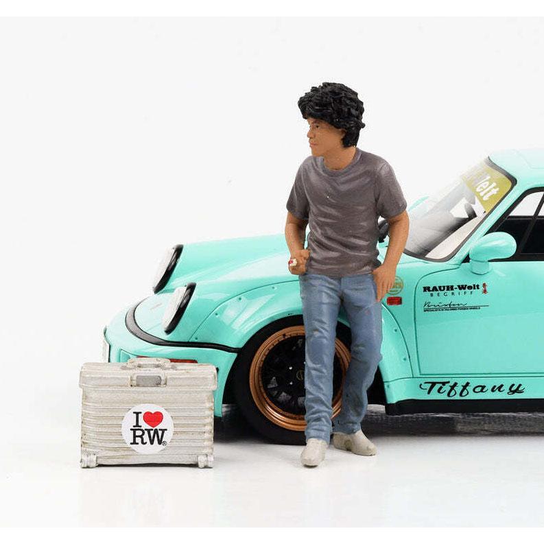 アメリカン ジオラマ 1/18 RWB 中井啓 + スーツケース アメリカン ジオラマ 1/18 RWB 中井啓 + スーツケース