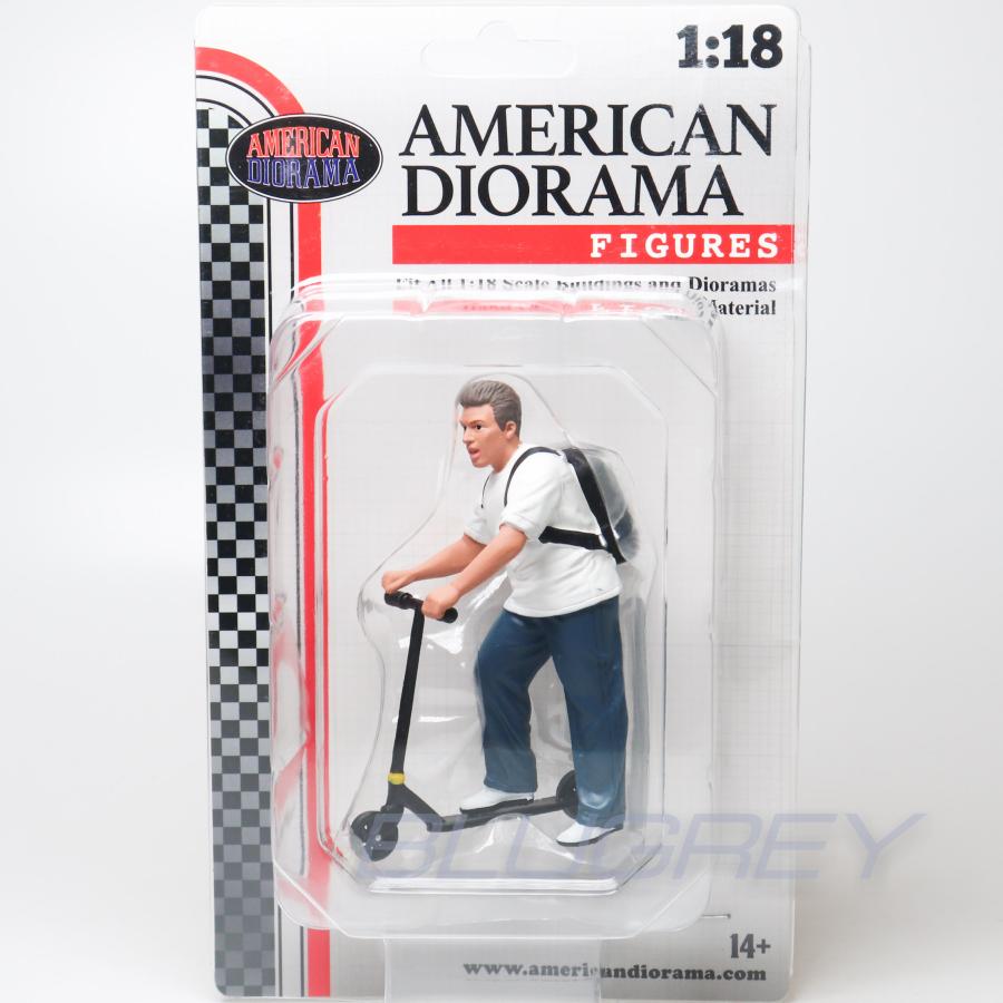 アメリカン ジオラマ 1/18 キックボード 男性 American Diorama Figure