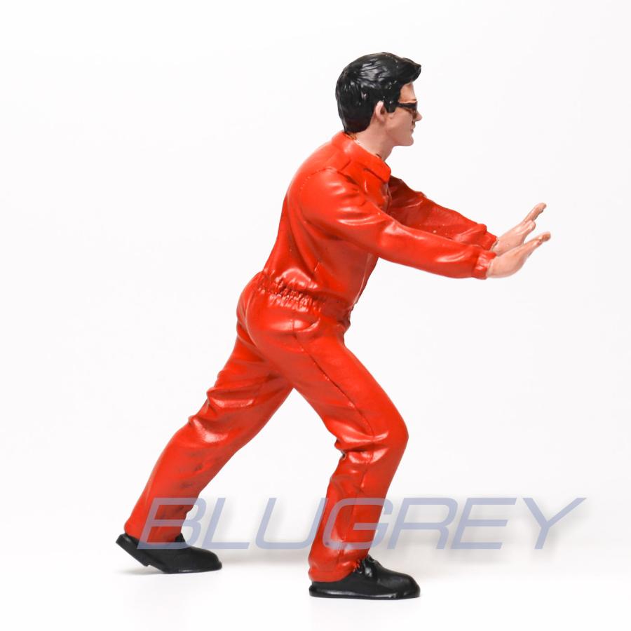 アメリカン ジオラマ 1/18 レース メカニック ケン オレンジ フィギア