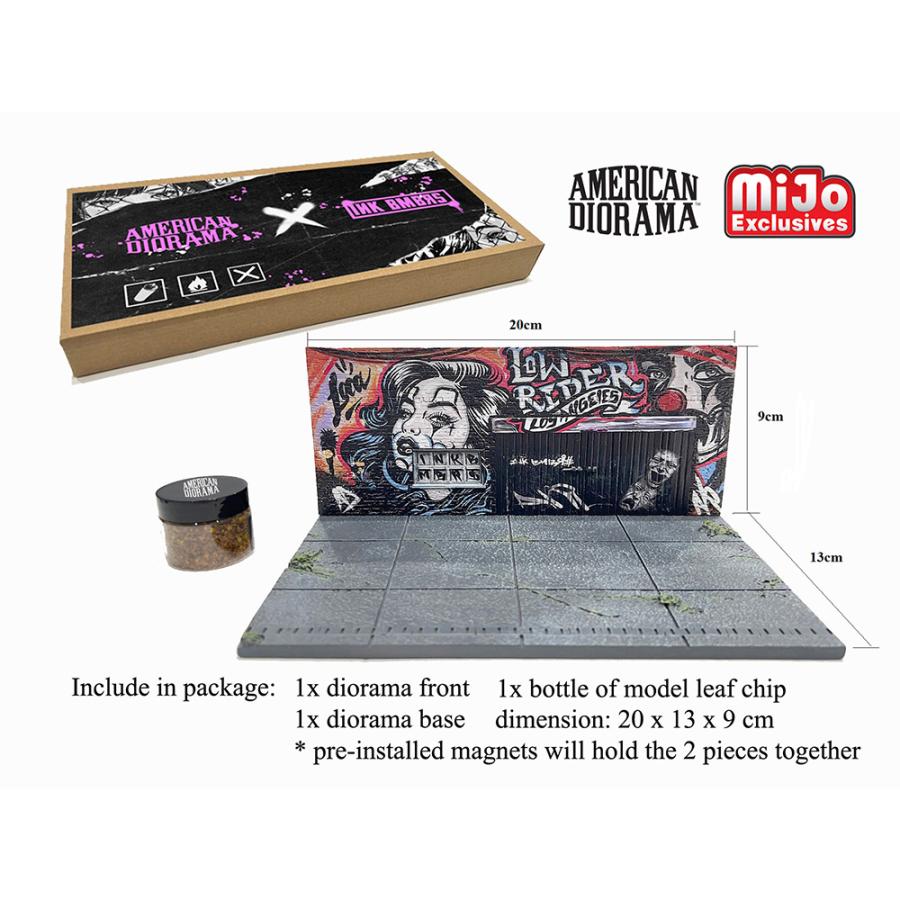 アメリカンジオラマ 1/64 ジオラマ ストリートアート LA ローライダー