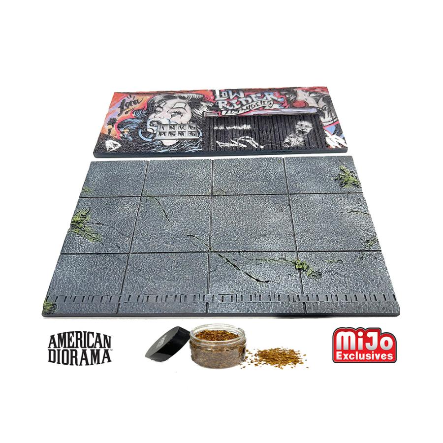 アメリカンジオラマ 1:64スケール LAストリートアート・ジオラマローライダー アメリカンジオラマ 1/64 ジオラマ ストリートアート LA