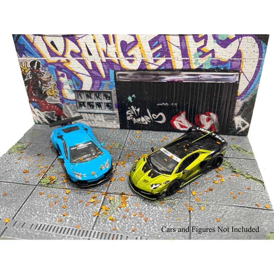 アメリカンジオラマ 1/64 ジオラマ ストリートアート LA