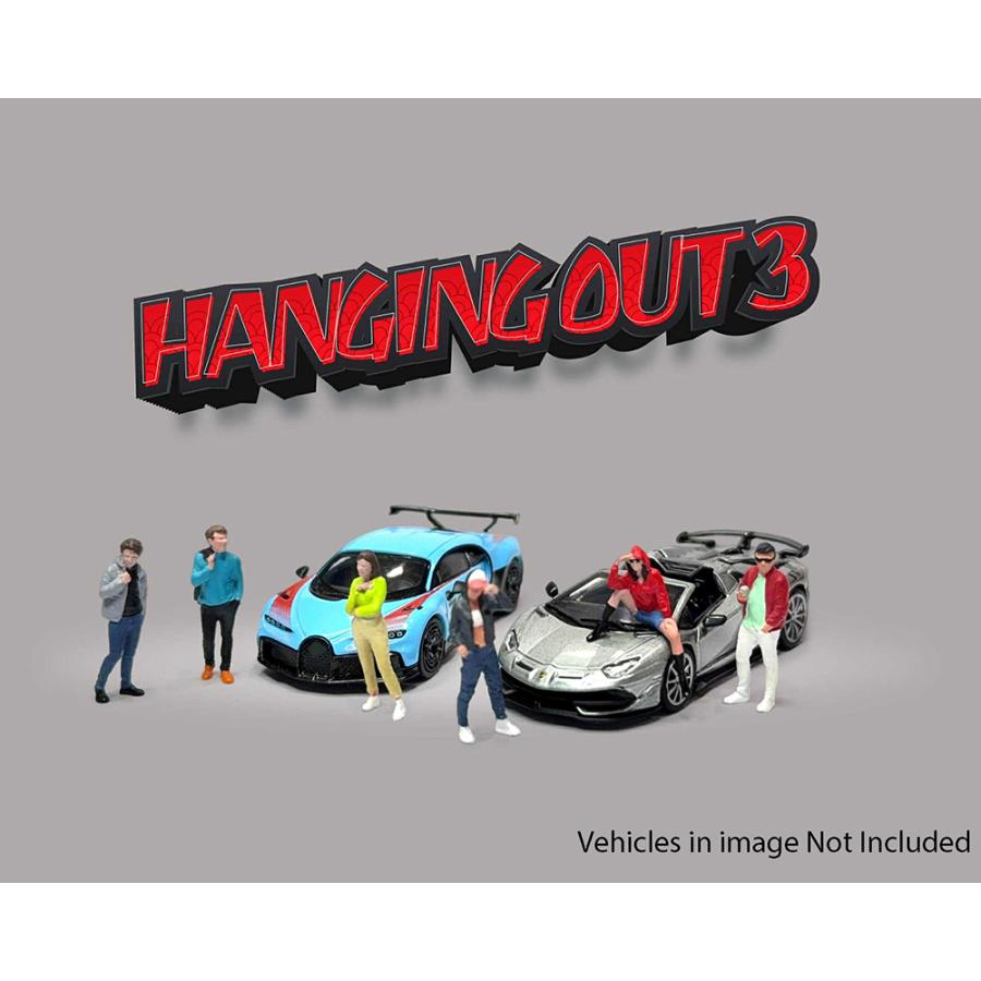 ジオラマ 1/64 【hangout】 アメリカンジオラマ 1/64 フィギュア ハンギングアウト3 American