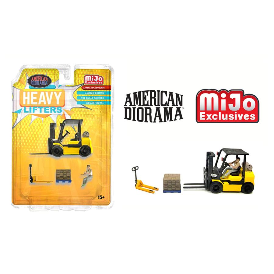 アメリカンジオラマ 1/64 フィギュア ヘビー リフターズ フォークリフト American Diorama Figures Heavy Lifters Forklift（Yahoo!・BLUGREY(ブラグレー)モデルカーショップ）