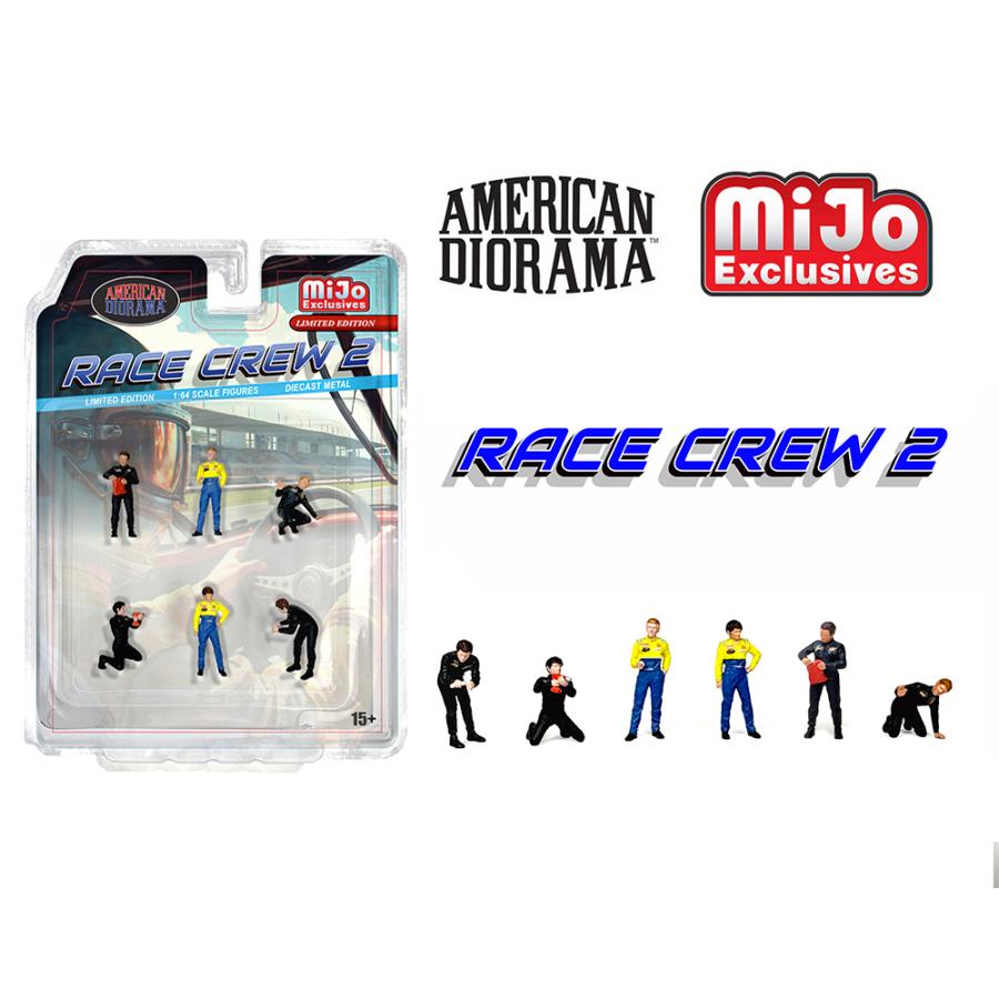アメリカンジオラマ 1/64 フィギュアレースクルー II American Diorama