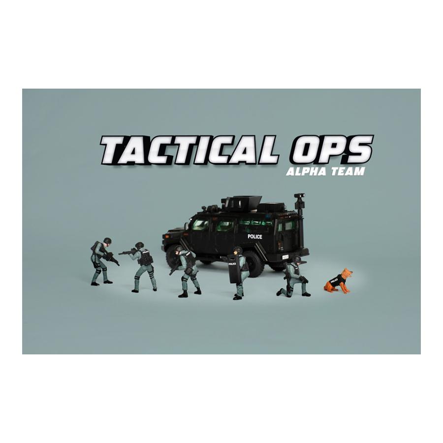 アメリカンジオラマ 1/64 フィギュア タクティカル OPS ポリスチーム