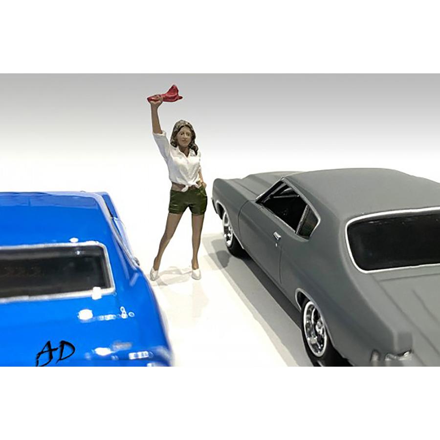 アメリカン ジオラマ 1/43 フィギア 70年代 スタイル セット4 ドラッグ