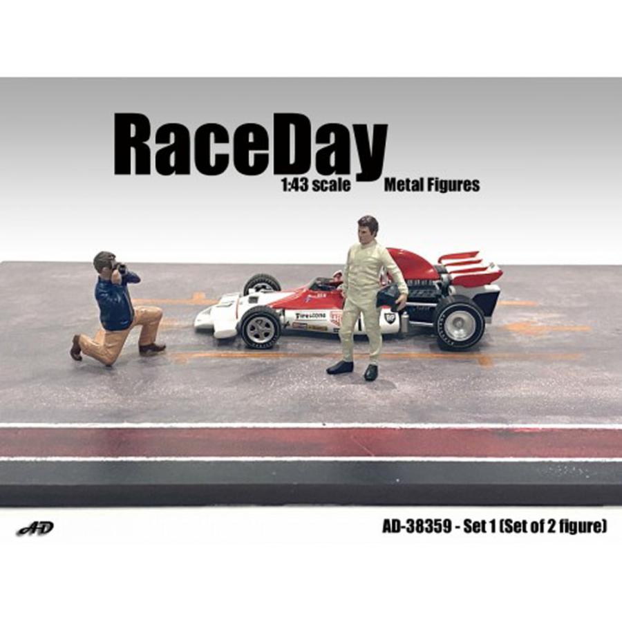 アメリカン ジオラマ 1/43 レースデイ セット 1 フィギア American