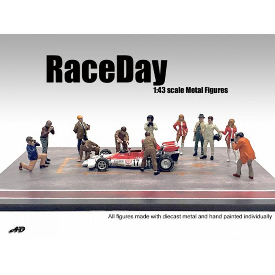 アメリカン ジオラマ 1/43 レースデイ セット 1 フィギア American