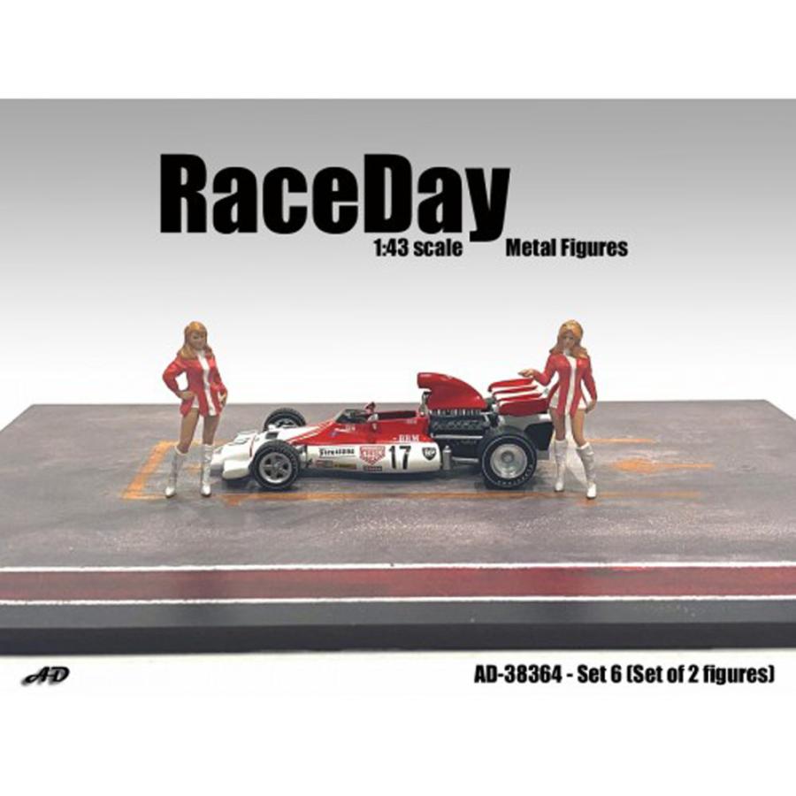 アメリカン ジオラマ 1/43 レースデイ セット 6 フィギア American