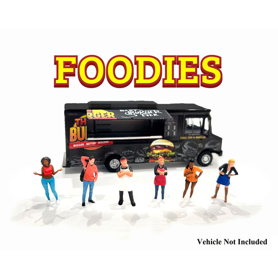 アメリカンジオラマ 1/64 フィギュア フーディーズ 6体セット