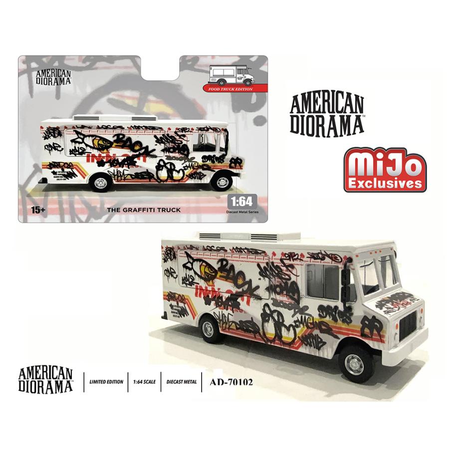 アメリカンジオラマ 1/64 フードトラック グラフィティ American