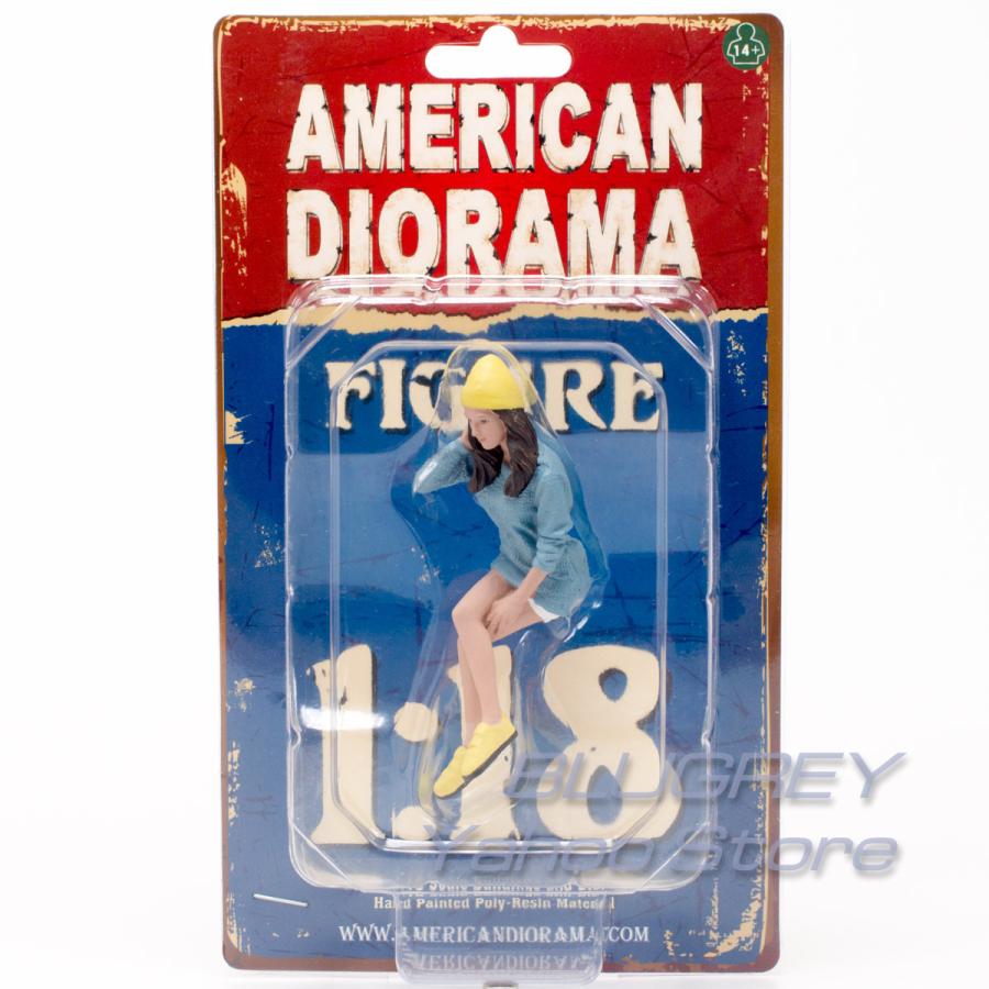アメリカン ジオラマ 1 18 フィギア カーミート American 女性 Diorama 高品質 売り込み Meet Figures Car