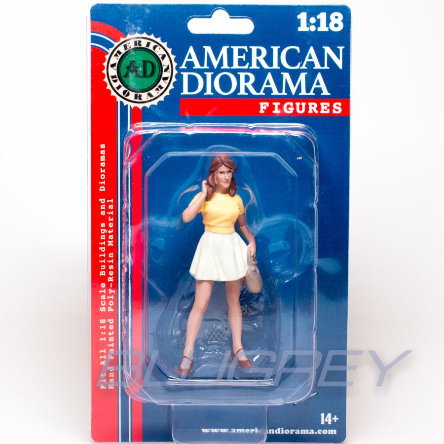 アメリカン ジオラマ 1/18 フィギア ディーラーシップ 女性 顧客2