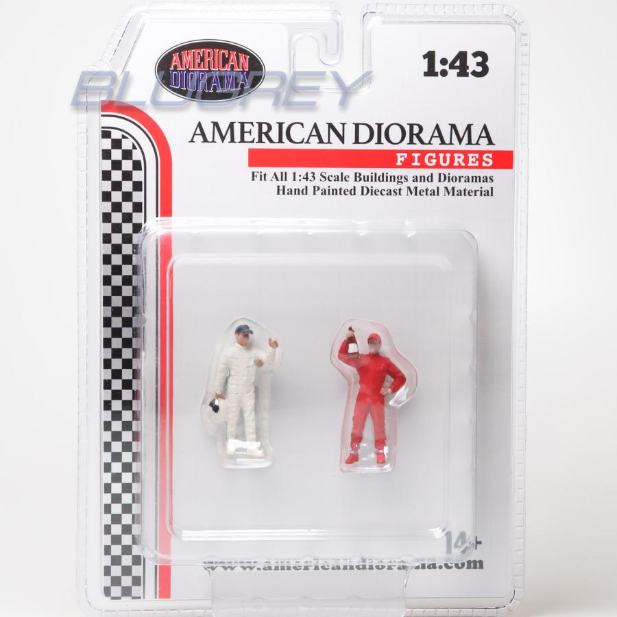 アメリカン ジオラマ 1/43 フィギア レーシング レジェンド 2000s 2体