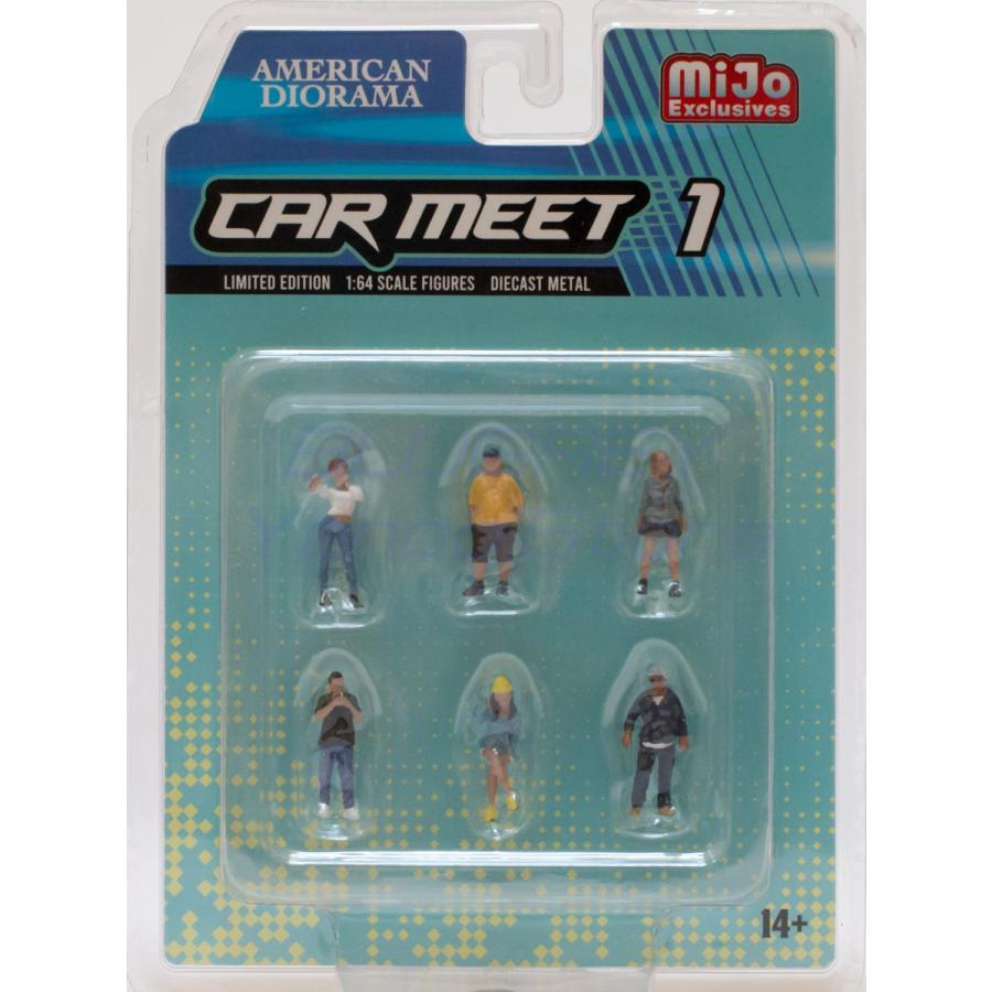 アメリカン ジオラマ 1 激安通販専門店 64 フィギア カーミート American Mijo限定 Figures Ad mj Meet Diorama Car
