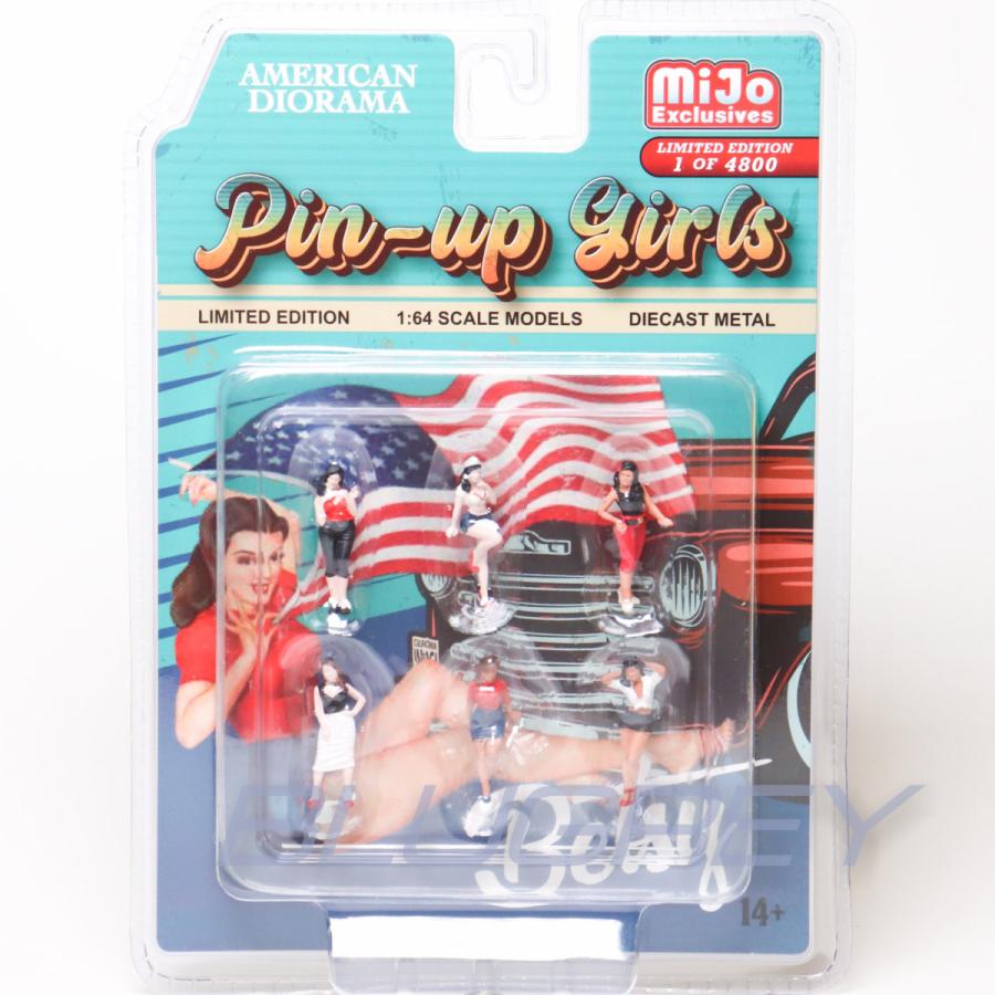 アメリカン ジオラマ 1/64 フィギア ピンナップ ガールズ 70年代 American Diorama Figure Pin-Up Girls Mijo限定｜blugrey