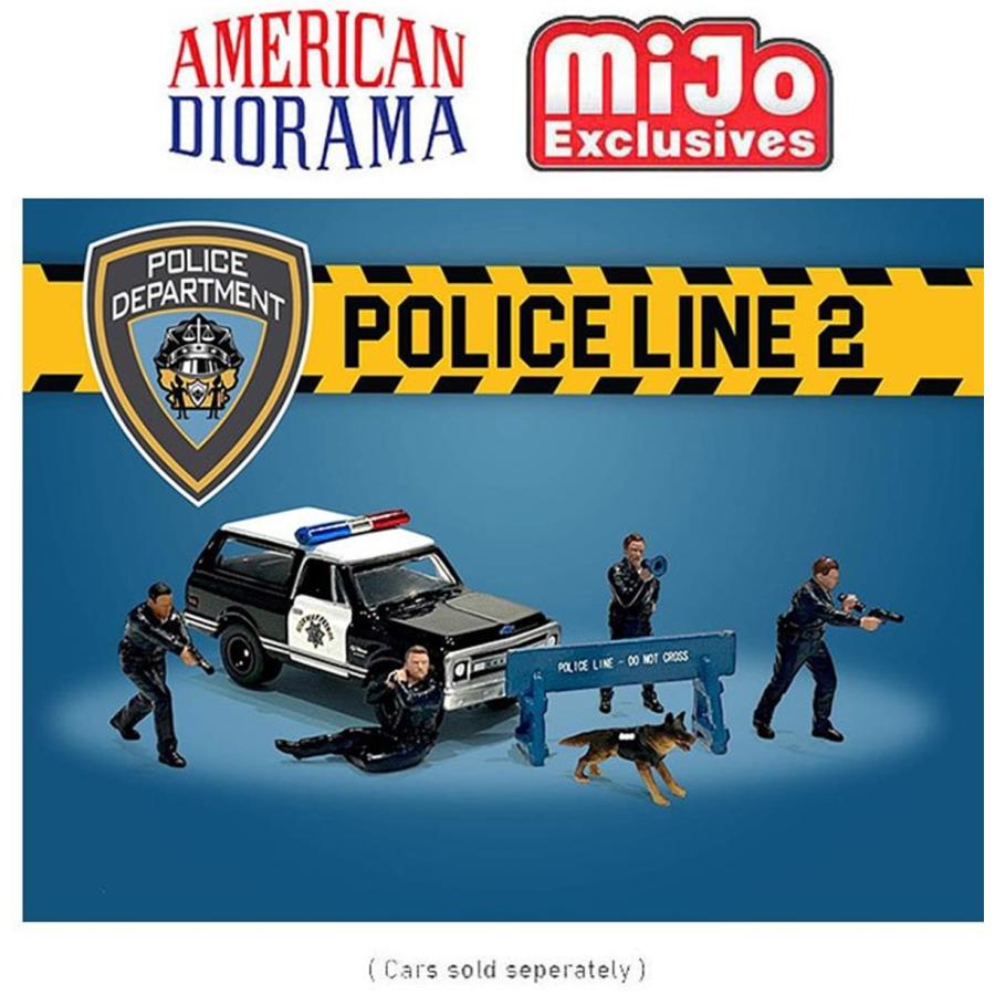 アメリカン ジオラマ 1/64 フィギア ポリス ライン 2 American Diorama Figure  Police Line II Mijo限定｜blugrey｜03