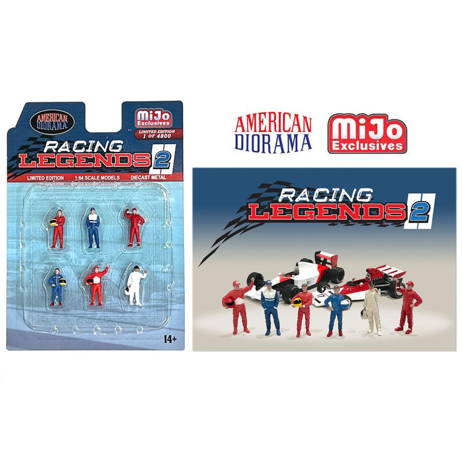 アメリカン ジオラマ 1/64 レーシングレジェンド2 American Diorama Figure Racing Legends 2｜blugrey｜03