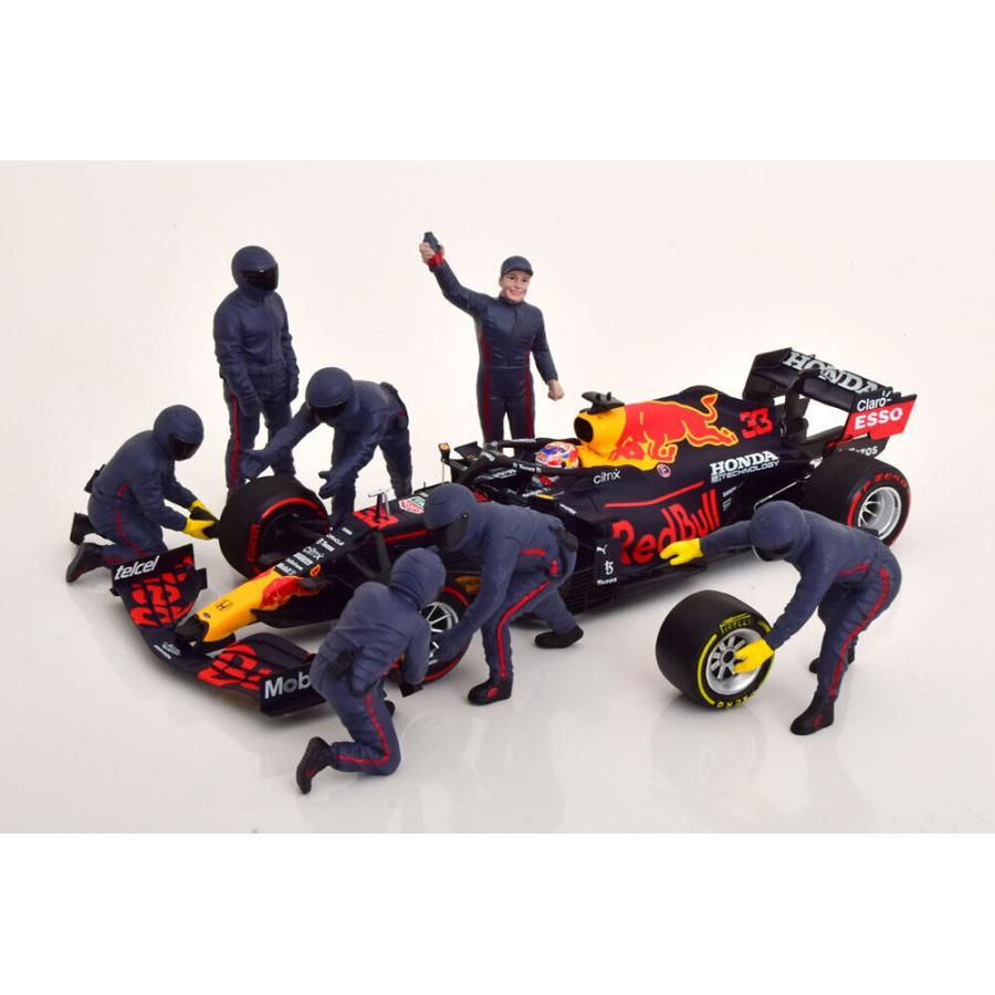 アメリカン ジオラマ 1/18 ピットクルー セットIII ブルー フィギア 7