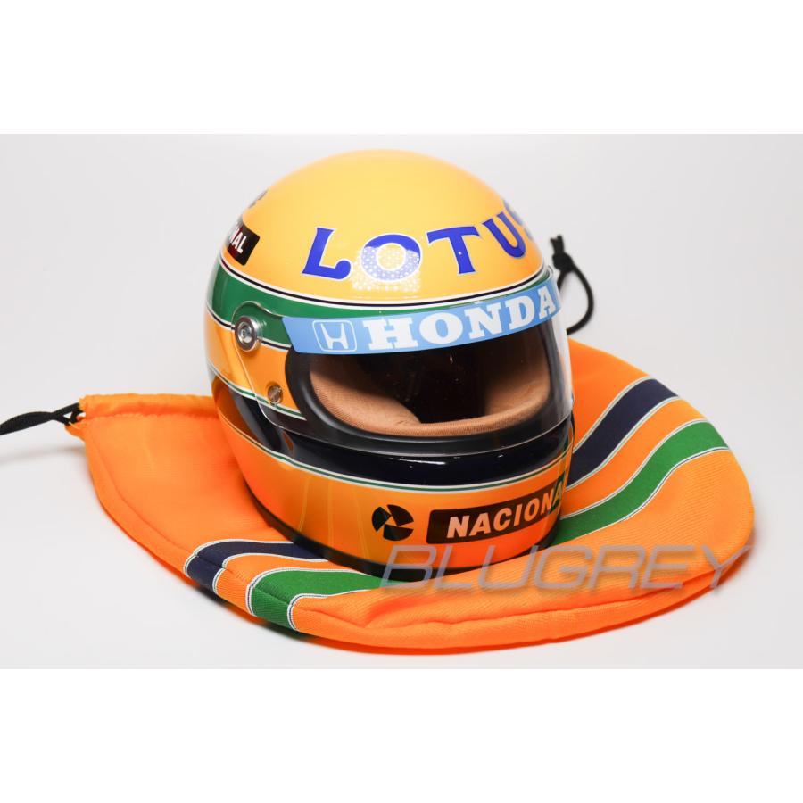 ミニ ヘルメット 1/2 アイルトン・セナ ロータス ホンダ F1 1987 ミニ ヘルメット 1/2 アイルトン・セナ ロータス ホンダ F1 1987