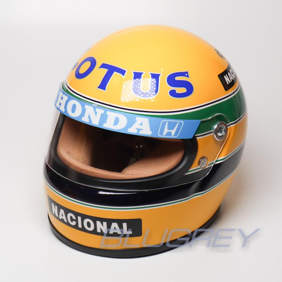 ミニ ヘルメット 1/2 アイルトン・セナ ロータス ホンダ F1 1987 ミニ ヘルメット 1/2 アイルトン・セナ ロータス ホンダ F1 1987