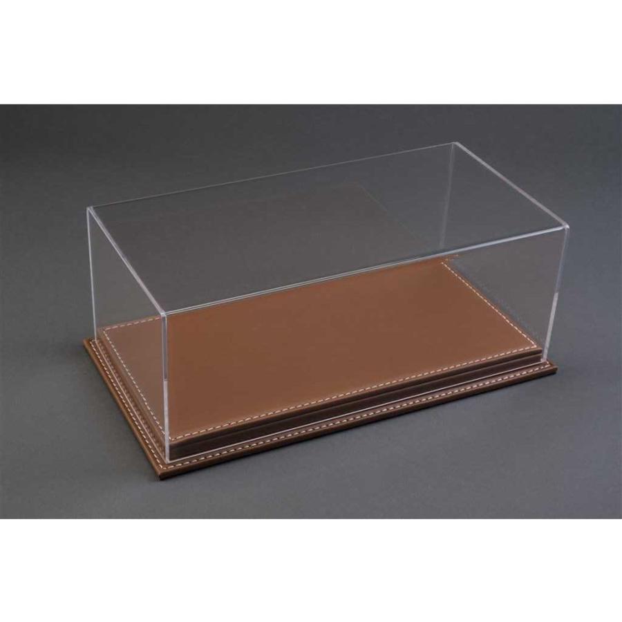 Atlantic 1/12 アクリル ケース ブラウンレザー調ベース UVカット