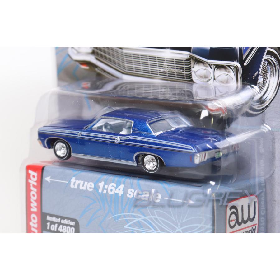 autoworld 1/64 シボレー インパラ 1970 ブルー ローライダー MiJo限定
