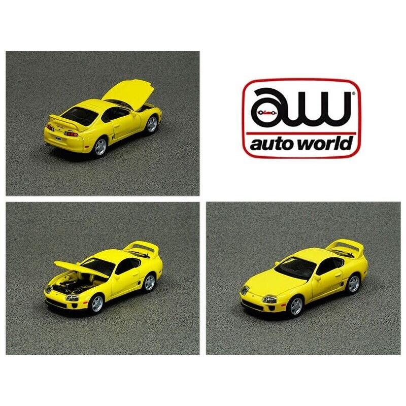 autoworld 1/64 トヨタ スープラ (A80) 1996 イエロー アジア 