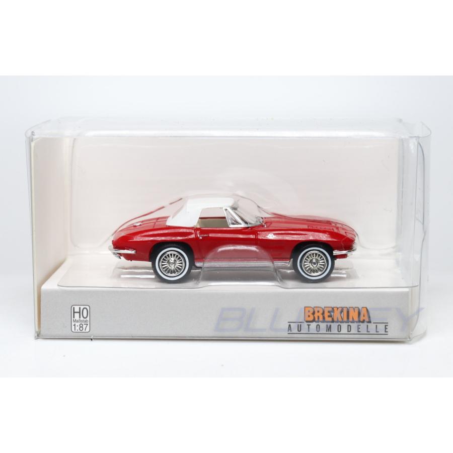 ブレキナ 1/87 シボレー コルベット C2 カブリオレ 1962 レッド